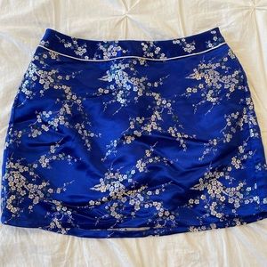 Oriental pattern mini skirt